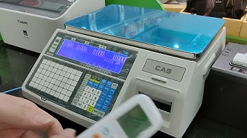 Hướng dẫn cân, in tem với cân CAS CL5200.
