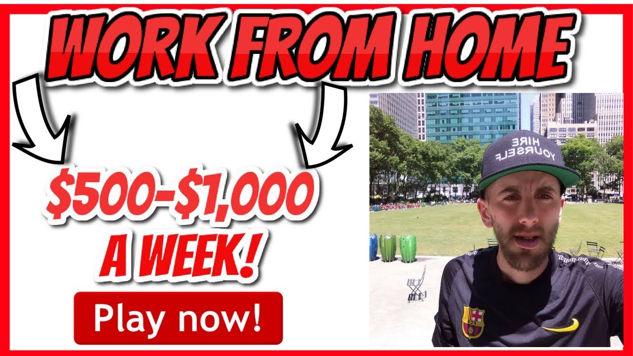 How To Make 500 1 000 A Week Working From Home YouTube how-to-make-500-1-000-a-week-working-from-home-youtube
