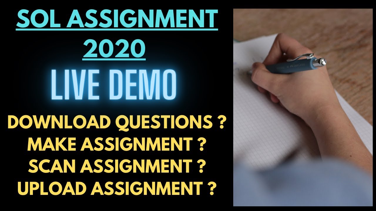 sol assignment 2023 login