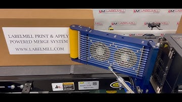 LabelMill, LM3612 Print & Apply w/ Powered Platen for Large Label Wipe-On Merge Label Applications