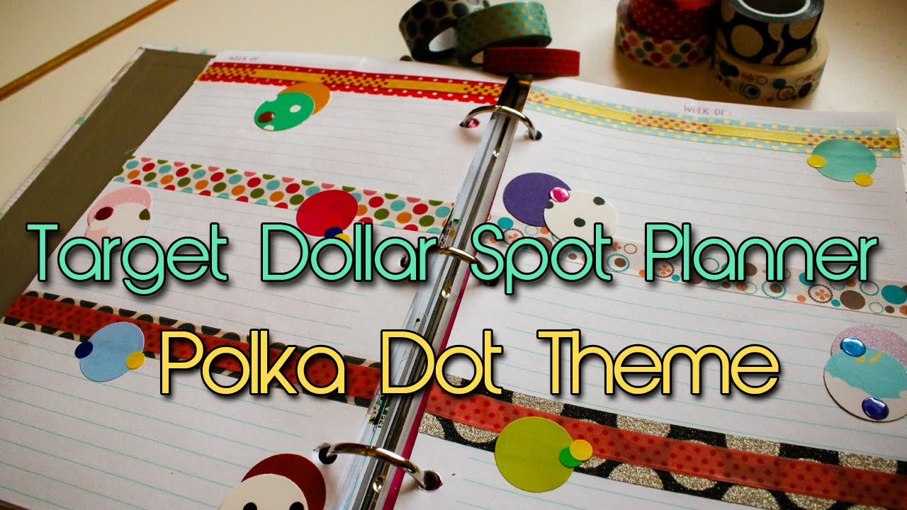 Plan With Me | Target Dollar Spot Planner | Polka Dot Theme | Creation in Between