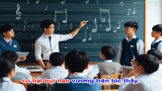 Image hình ảnh hình ảnh Đào Minh Vương - Karaoke BỤI PHẤN: Chủ đề 3 – SGK ÂM NHẠC 6 – Cánh diều (Hình ảnh ...