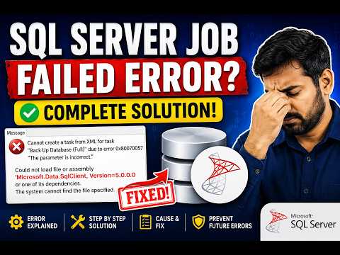 SQL Server Backup Job Fails with XML Error | Frequent DBA Interview Question