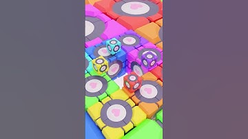 Infinite cubes, find the cube with a triangle.  #3danimation #loop