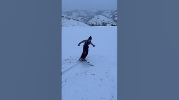 Day 1 of learning how to do rails #skiing #rails #snow