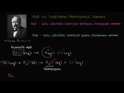 Video: Arrhenius'un asit ve baz kavramı nedir?