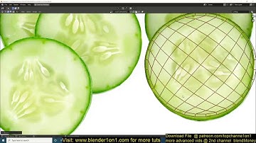 modeling a cucumber in blender 2 8
