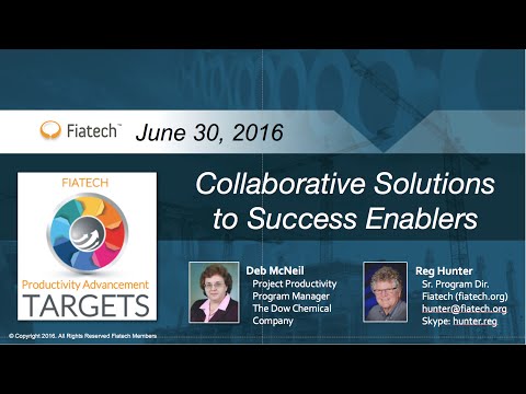 Fiatech Locking-in Unique Approach to Productivity Improvements