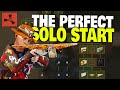 The Perfect Solo Start with the NEW Tech Tree Workbench! - Rust Solo Survival (Part 1/4)