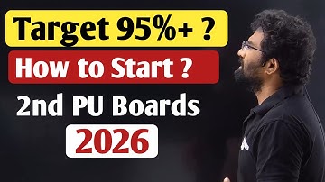 2nd PU Exam 2026 | How to target 95% + ? Beginning Strategy