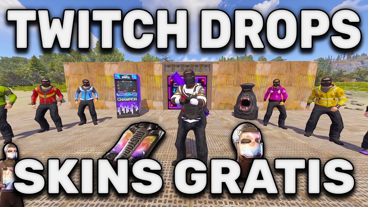 TWITCH RIVALS POR EL 10 ANIVERSARIO DE RUST ENSEÑANDO LAS SKINS ( DROPS ...