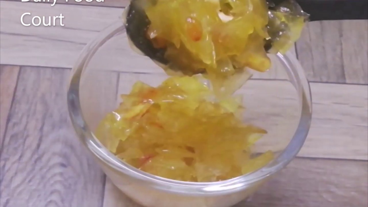 Papaya halwa, glassy & yummy dessert recipe / raw papaya Indian dessert