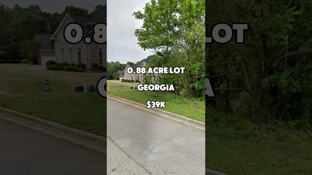 Nice 0.88 acre lot in Georgia for $39K. 