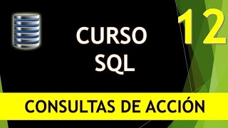 SQL Course. Action Queries I. Video 12