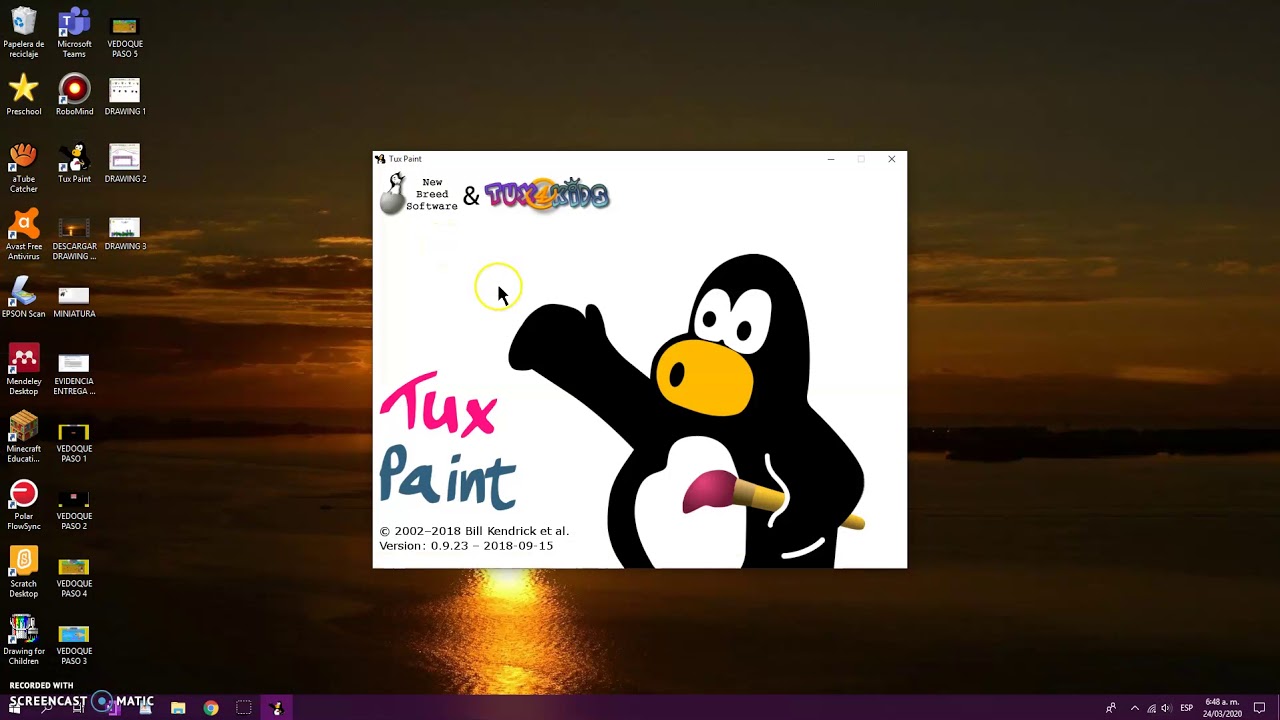 DESCARGAR Y UTILIZAR TUX PAINT YouTube