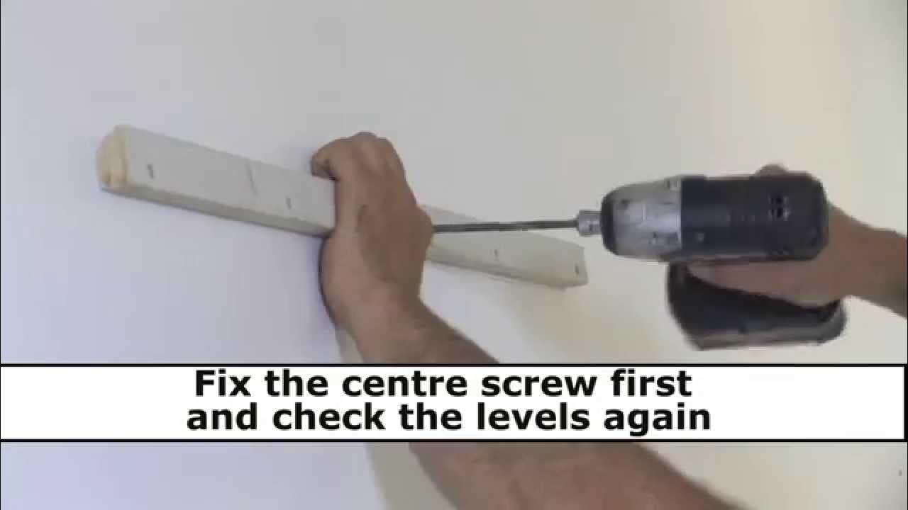 How to hang a mirror on concrete YouTube