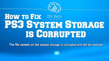 How to Fix PS3 file system on the system storage is corrupted | ps3 restore file system | DIY Bro