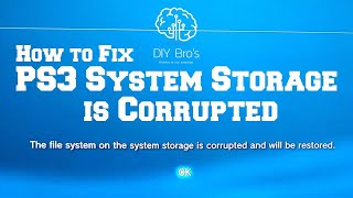 How to Fix PS3 file system on the system storage is corrupted | ps3 restore file system | DIY Bro's screenshot 3