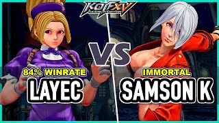 KOF XV 🔥 Layec (Krohnen/Hinako/O.Chris) vs Samson K (Ángel/K'/Kyo)