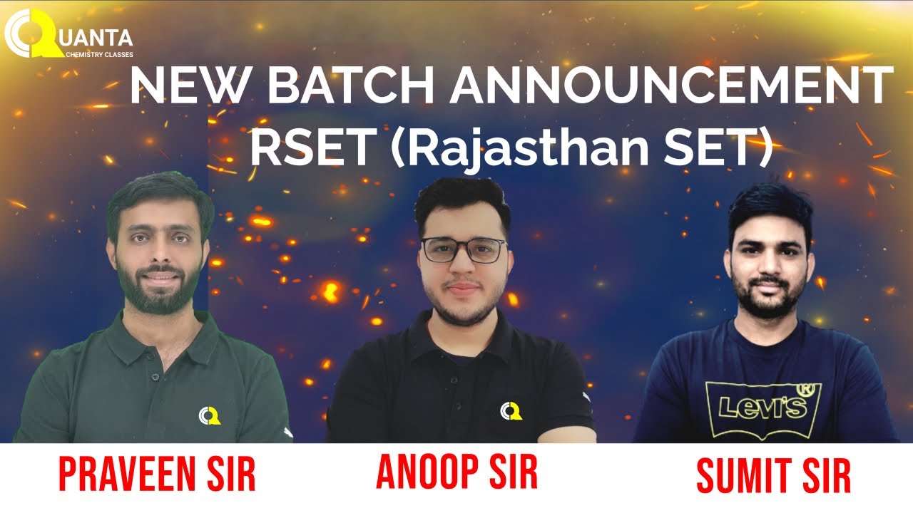 New Batch Announcement | RSET | Rajasthan SET Exam