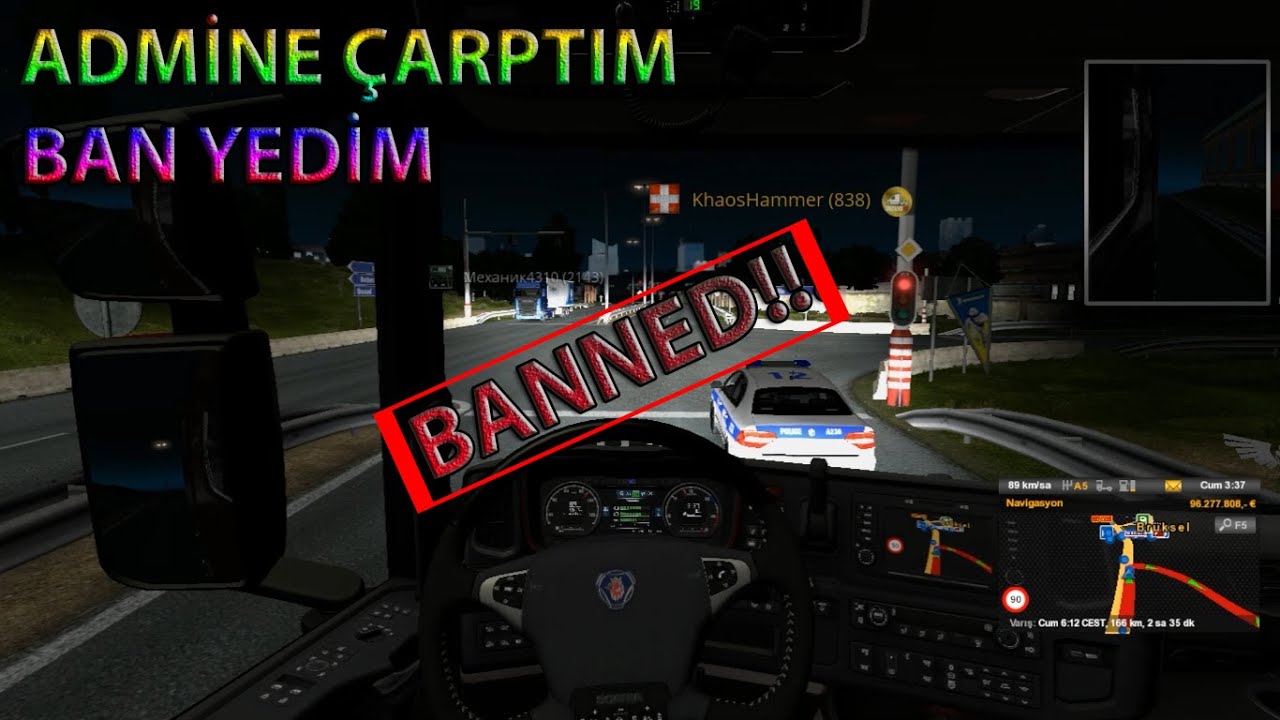 ADMİN'e Kafa Attım / 5 Gün Ban Yedim / KhaosHammer / ETS 2