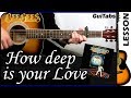 How to play how deep is your love   bee gees  guitar lesson   guitabs 101