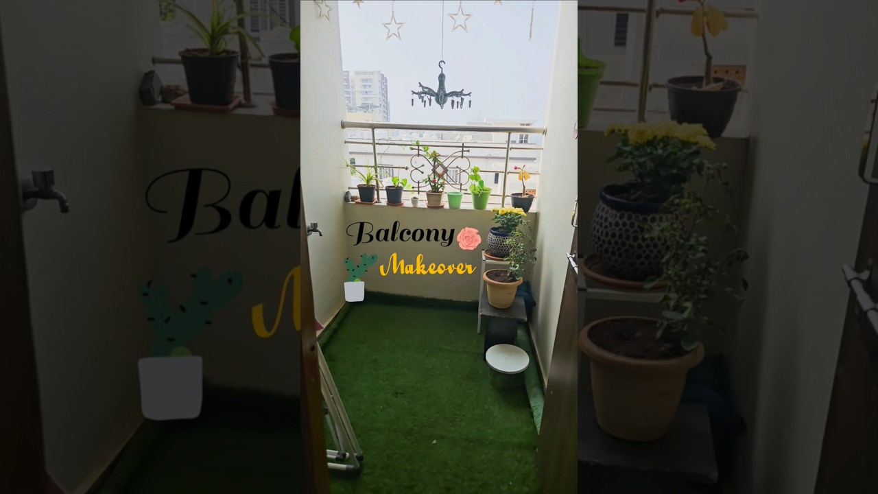 “Small balcony makeover but big peace 🪴✨” 