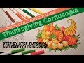 Inspirational Thanksgiving Cornucopia Coloring Pages Free