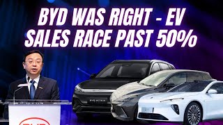 China’s EV sales pass 50%  Toyota Camry & Nissan Sylphy crash 60%