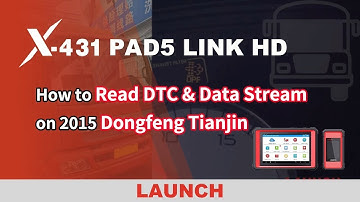 How to Read DTC & Data Stream on 2015 Donfeng Tianjin Using LAUNCH X431 PAD5