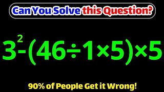 90% Tricked by this amazing Math Question! Can you solve it?
