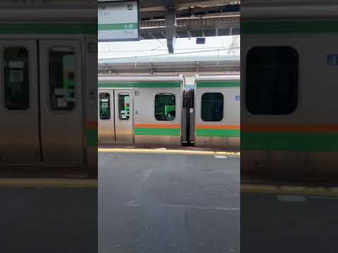 並走E231系電車！！(・ω・)