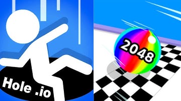 2048 | [[ iOS gameplay ]] Hole.io vs BallRun 2048 Number Merge Satisfying Gameplay #cutiepie22yt