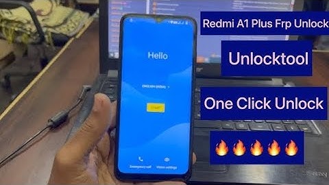 Redmi A1 (220733SFG), FRP Bypass By Unlock Tool One Click.