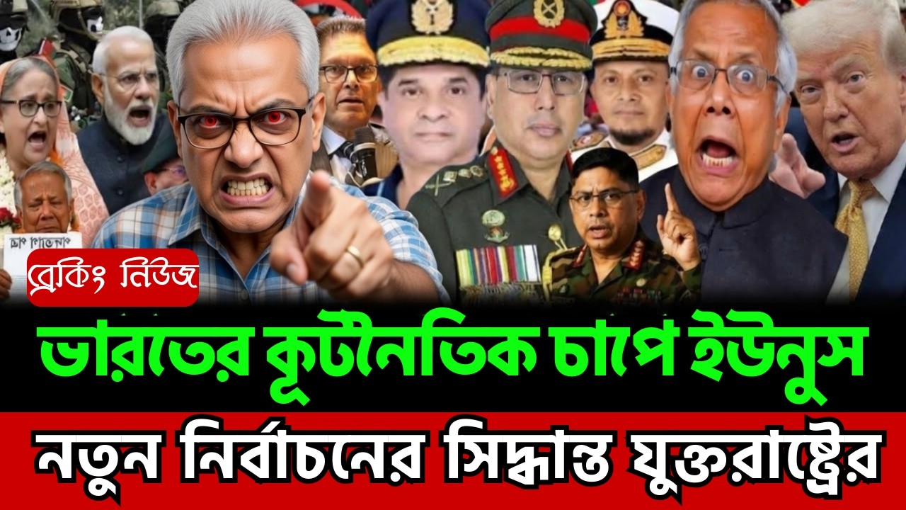 ভারতের কূটনৈতিক চাপে ইউনুস | নতুন নির্বাচনের সিদ্ধান্ত যুক্তরাষ্ট্রের । Masud Kamal | Today TalkShow