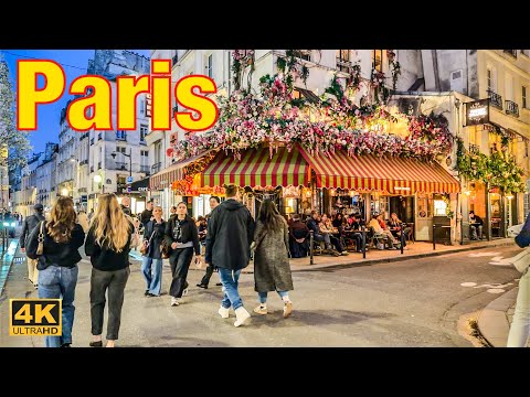 Paris, فرنسا | جولة مشي 4K | 22 مارس 2026
