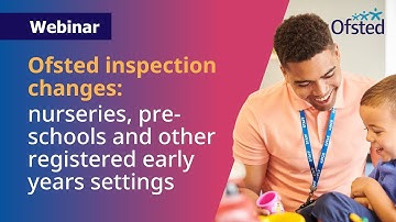 Ofsted education inspection framework: nurseries, pre-schools, other registered early years settings
