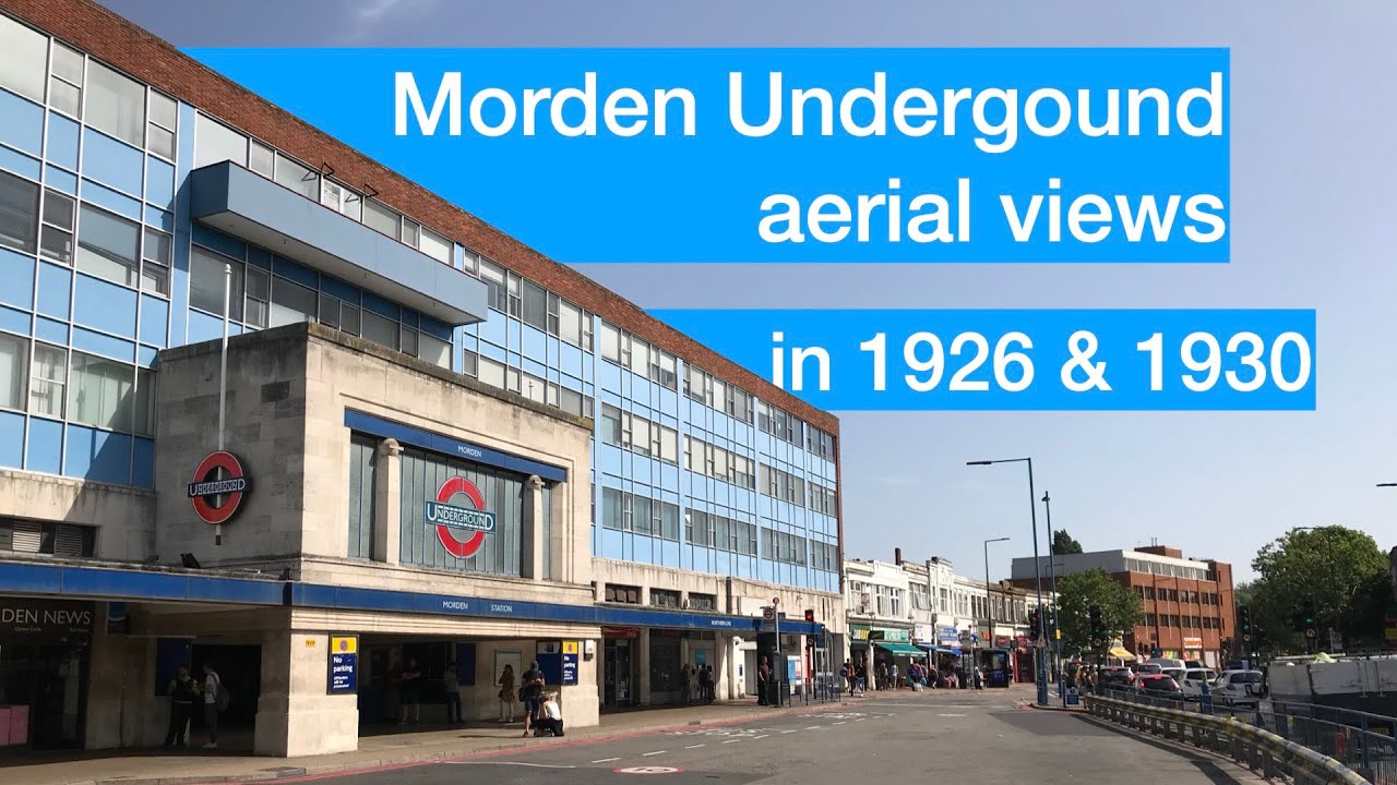 Morden Underground aerial views during construction