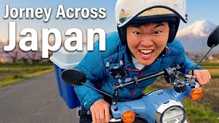 Homeless Man Travels Across Japan on a 50cc Scooter!!🇯🇵🛵 Day1