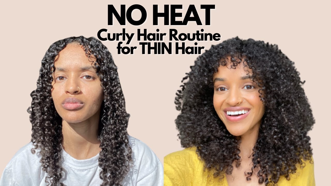 CURLY HAIR ROUTINE FOR THIN HAIR Low density curly hair Natural