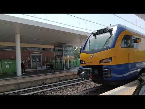 Video treno diagnostico alla stazione di Latina