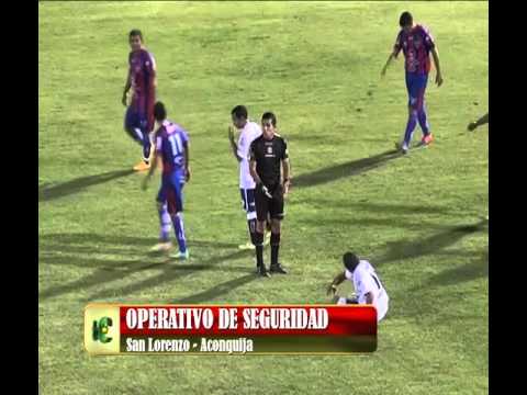 canal 7 teletica Nota Diego Romero Operativo Seguridad Aconquija vs San Lorenzo