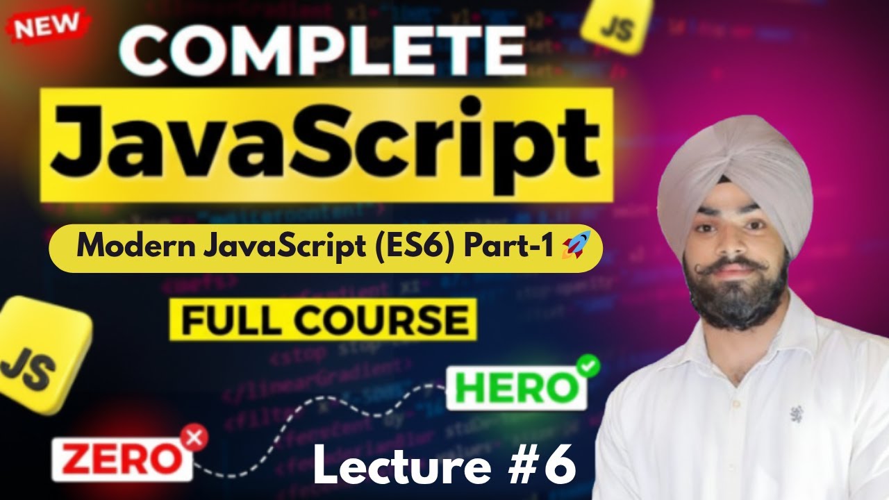 🚀 Modern JavaScript (ES6) | let & const, Template Literals, Arrow Functions, Default Parameters