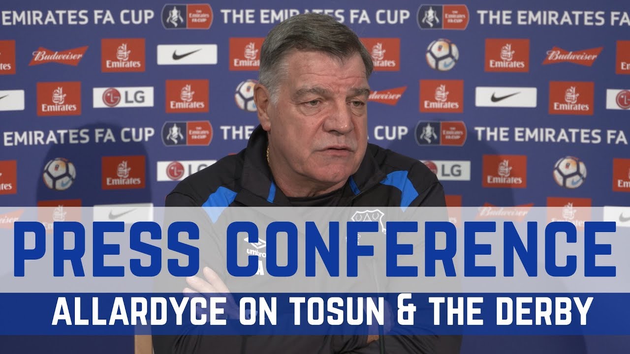 PRESS CONFERENCE: ALLARDYCE ON TOSUN, MIRALLAS, BARKLEY AND THE MERSEYSIDE DERBY goodison park tour