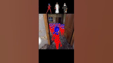 Mini Granny Ladybug Evilnun Funny Trolling 😂🤣 | Granny Grandpa Funny Animation 😂🤣 | #Shorts #Granny