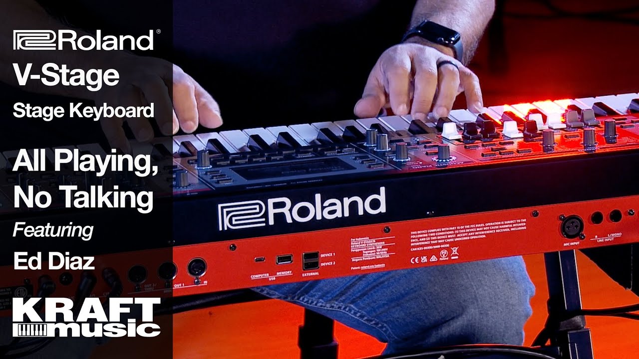 Roland V-Stage Stage Piano - All Playing, No Talking with Ed Diaz - YouTube