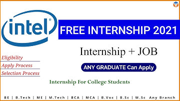 Intel Internship 2021 | Intel Freshers Hiring | Internship For Students | Vamm Academy