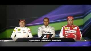 Coletiva pós-treino - HAM, RAI, ALO | GP China 2013 (Legendado)