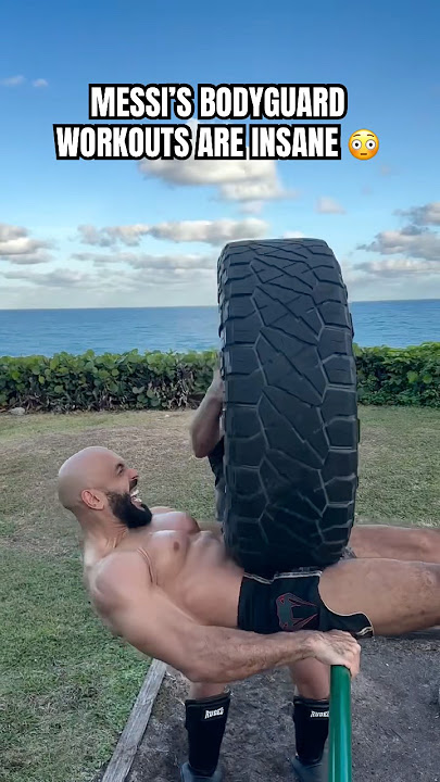 Lionel Messi's bodyguard does some intense training 💪 (via yasstcheuko/IG)