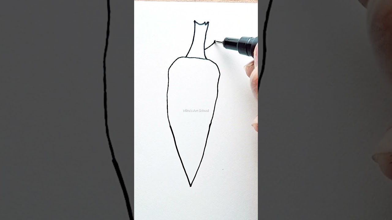 Easy carrot drawing ||Drawing for kids